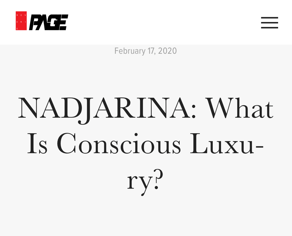 Nadjarina: What is Conscious Luxury?